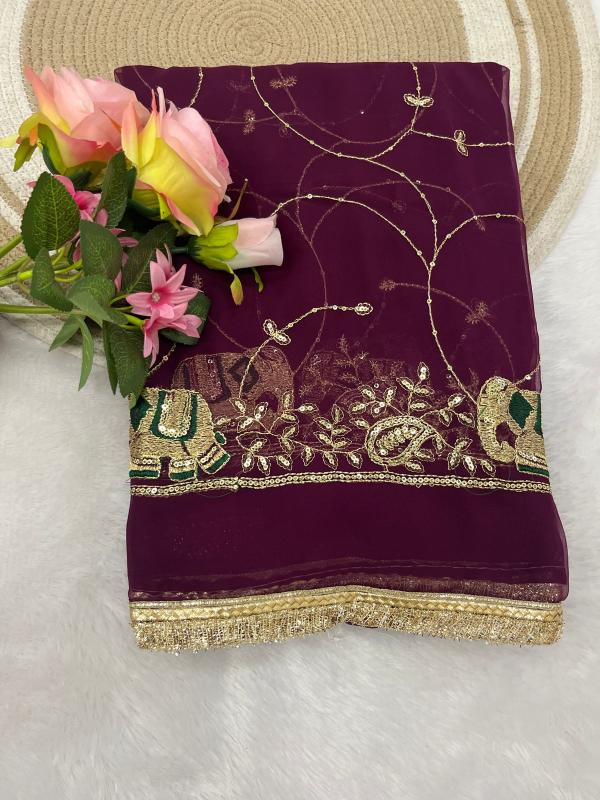 Vastrangan elephant wholesale saree surat